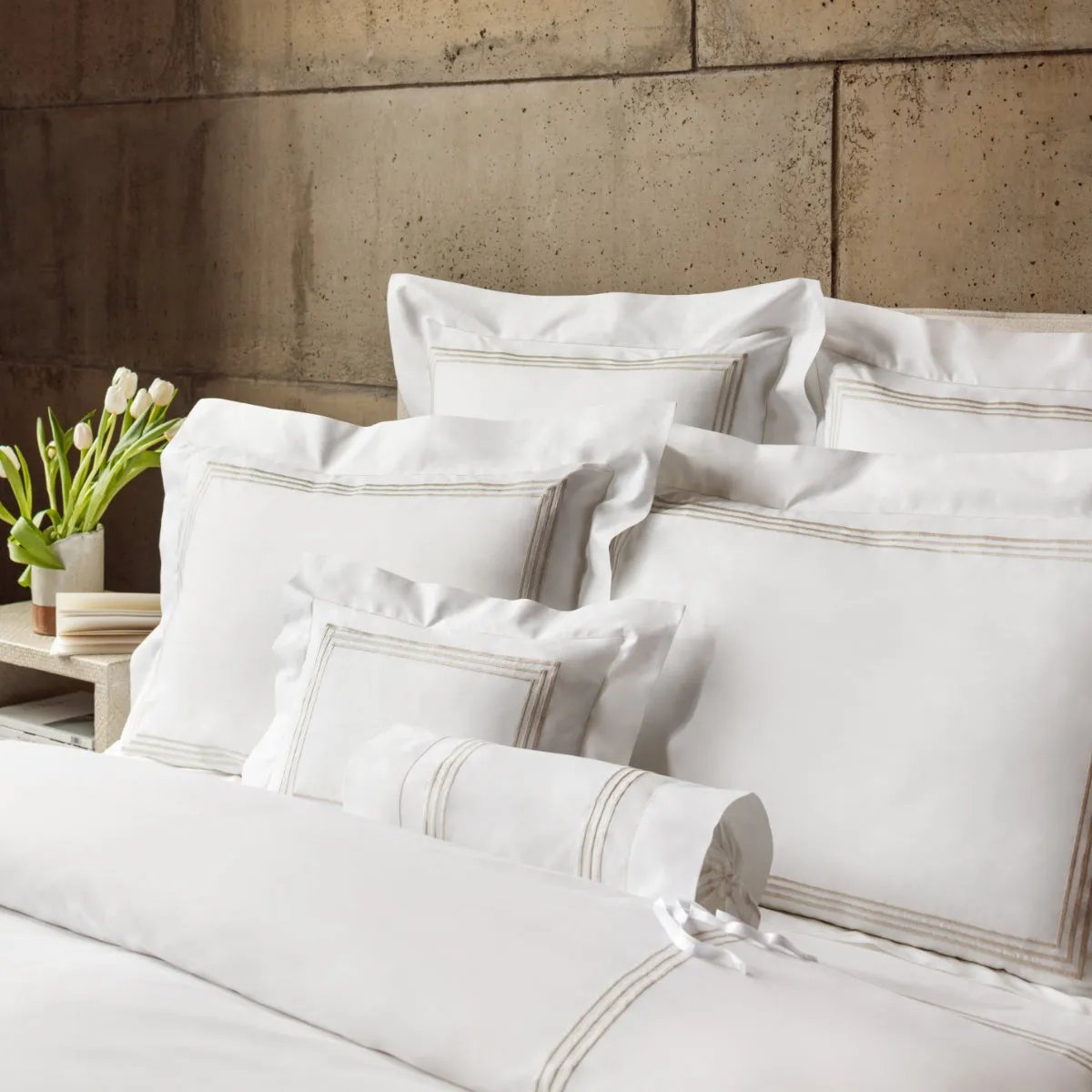 'Tre Righe' Bed Linen by Pratesi