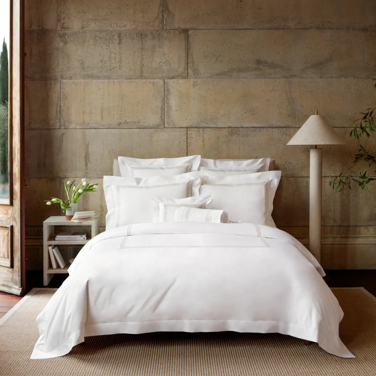 'Tre Righe' Bed Linen by Pratesi