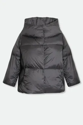 TRENTO WIDE COLLAR CROP IN GOOSE DOWN JACKET