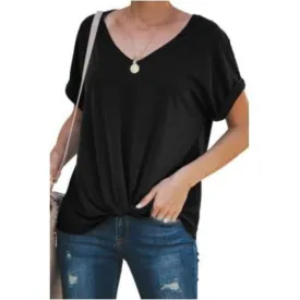 Twist Front Top - Black