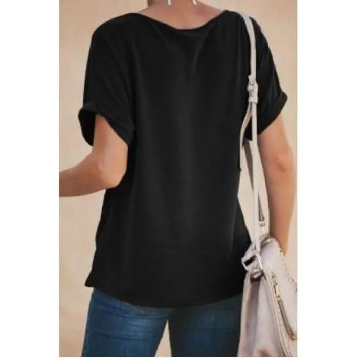 Twist Front Top - Black