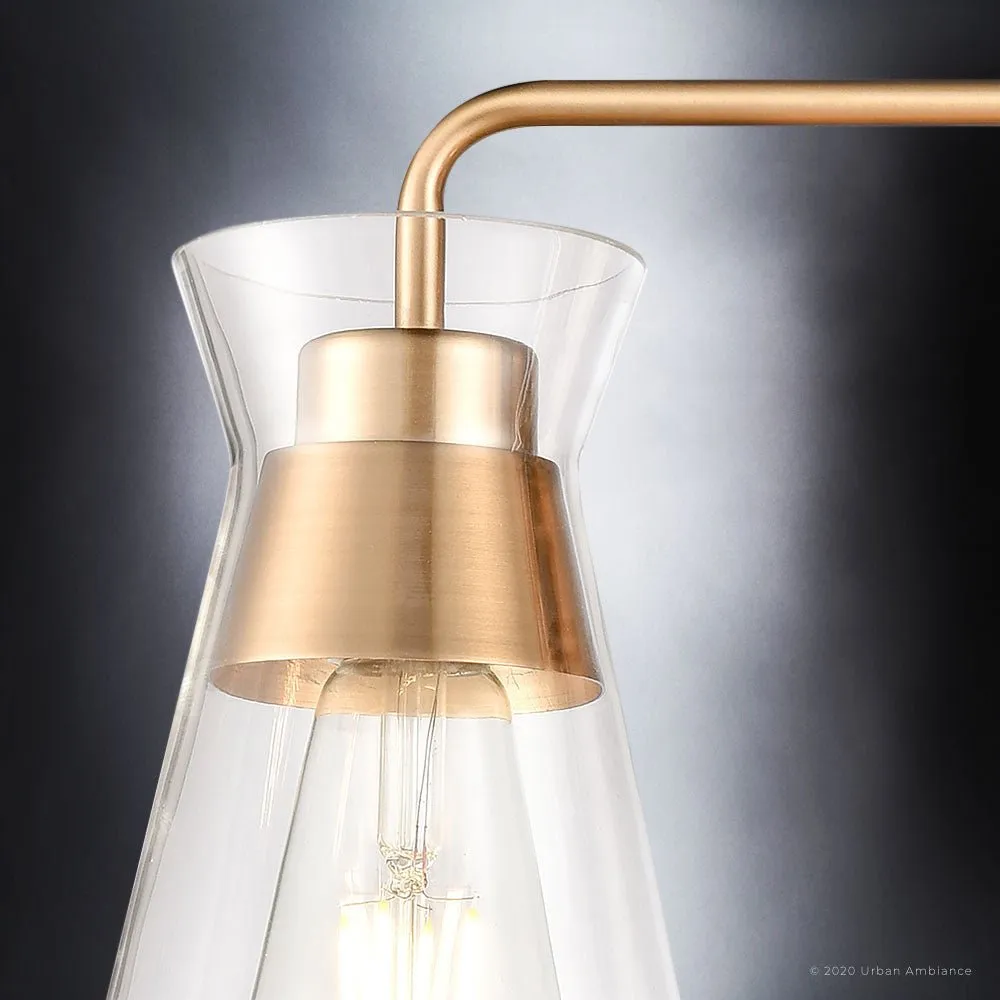 UEX2565 Modern Bath Light 9''H x 22''W, Olde Brass Finish, Flagstaff Collection