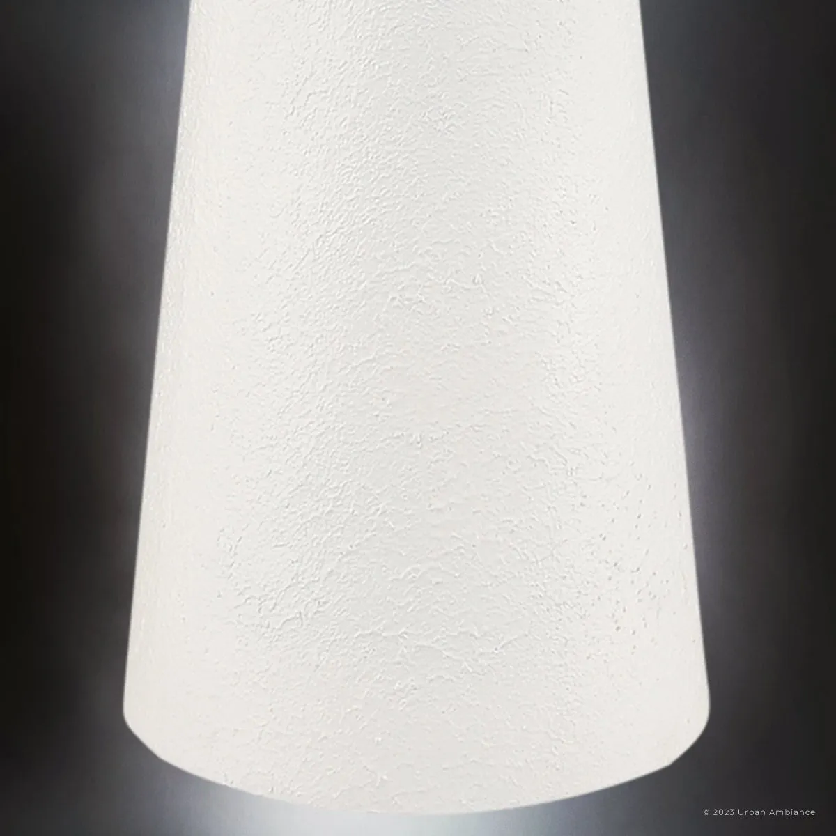 UEX8220 Mid-Century Modern Floor Lamp 20''W x 20''D x 74''H, Matte White Finish, Bradenton Collection