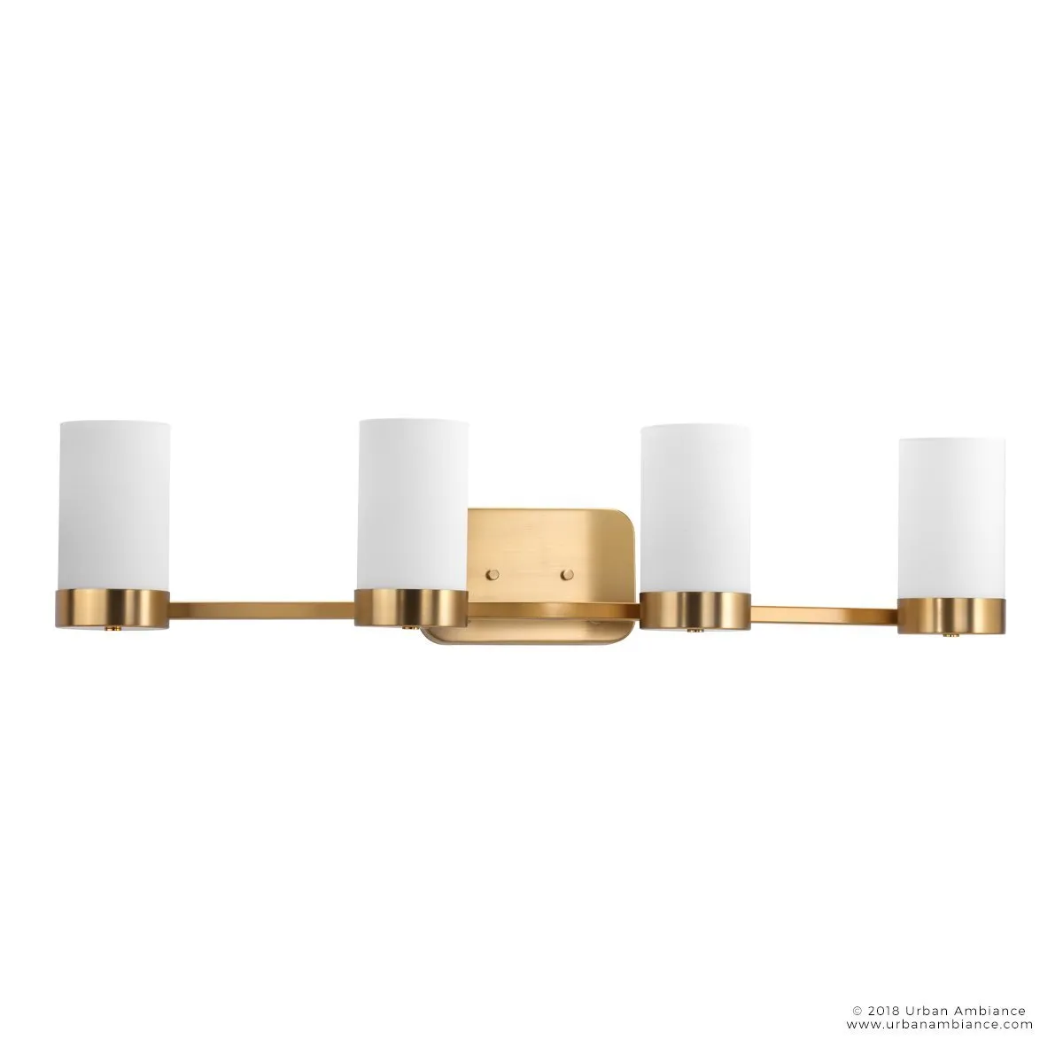 UHP2295 Contemporary Bathroom Vanity Light, 7.5"H x 34.5"W, Brushed Bronze Finish, Madison Collection