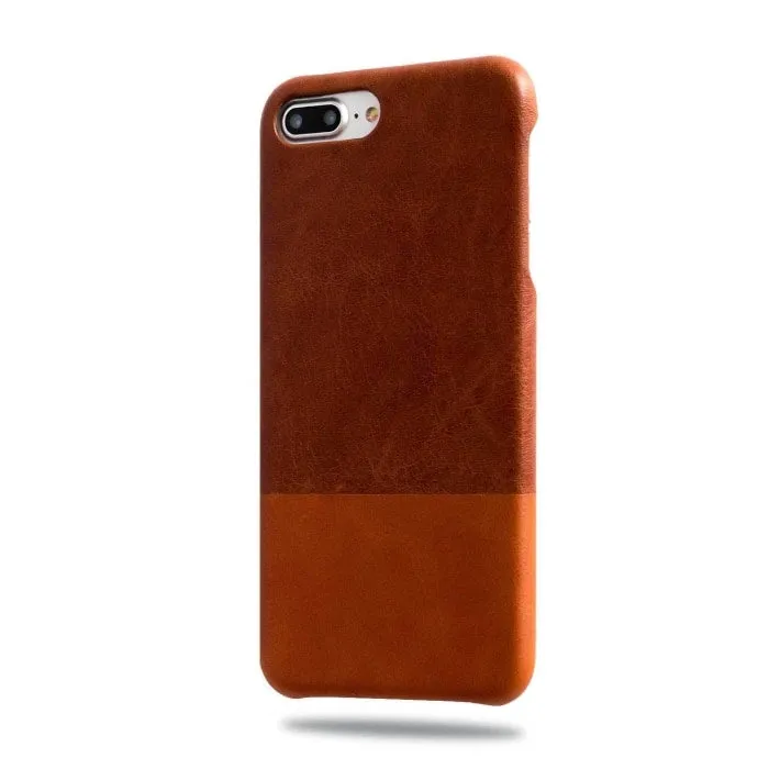 Walnut Brown & Cider Orange iPhone 8 Plus / iPhone 7 Plus Leather Case