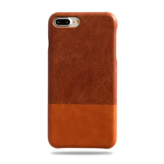 Walnut Brown & Cider Orange iPhone 8 Plus / iPhone 7 Plus Leather Case